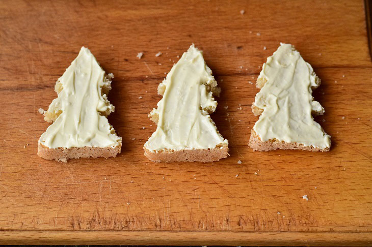 New Year's sandwiches "Christmas Trees" - an excellent decoration for the festive table