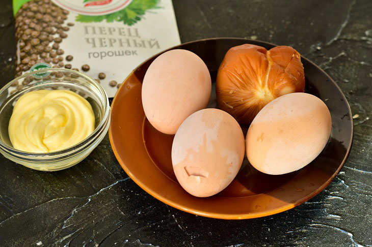 Stuffed eggs "Mice" - a special snack for the New Year 2020