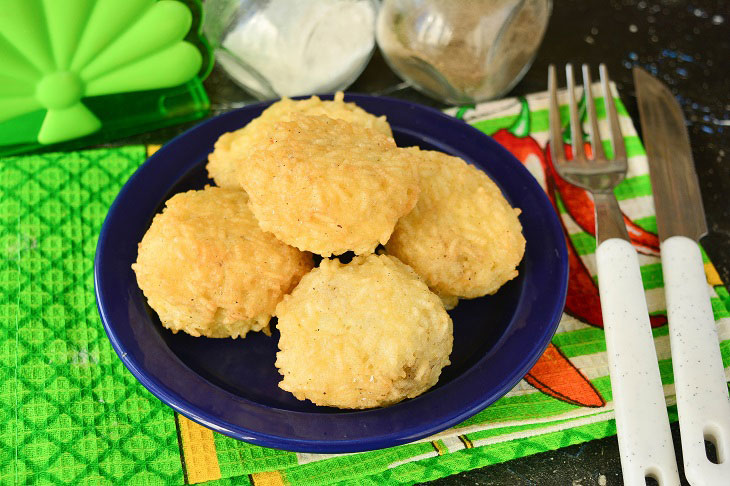 Original rice balls with cheese - an easy recipe for an excellent snack