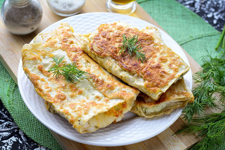 Delicious lavash pies with potatoes - they will appear on your table more than once