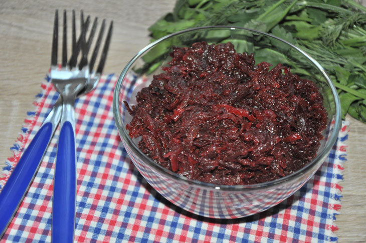 Beet caviar - an inexpensive, simple and tasty vegetable snack