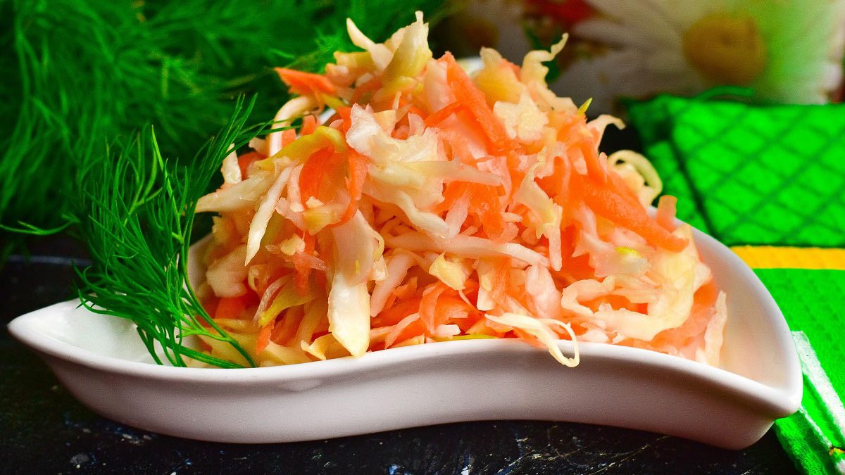 Sauerkraut in a day – it’s easy to prepare, but it turns out just amazing