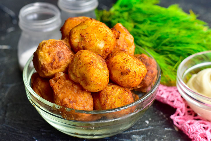 Potato balls - a delicious and affordable snack for the holiday