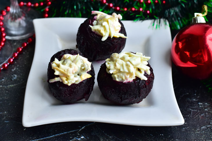 Stuffed beets - a quick and tasty vegetable snack for the holiday