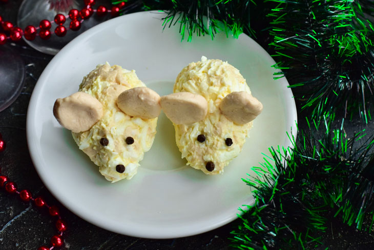 Cheese mice for the New Year - very festive and beautiful