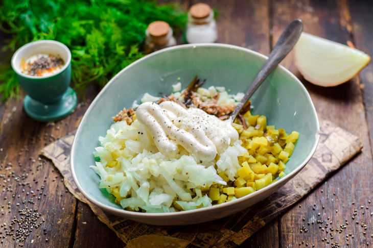 Sprat salad spread - it makes delicious sandwiches