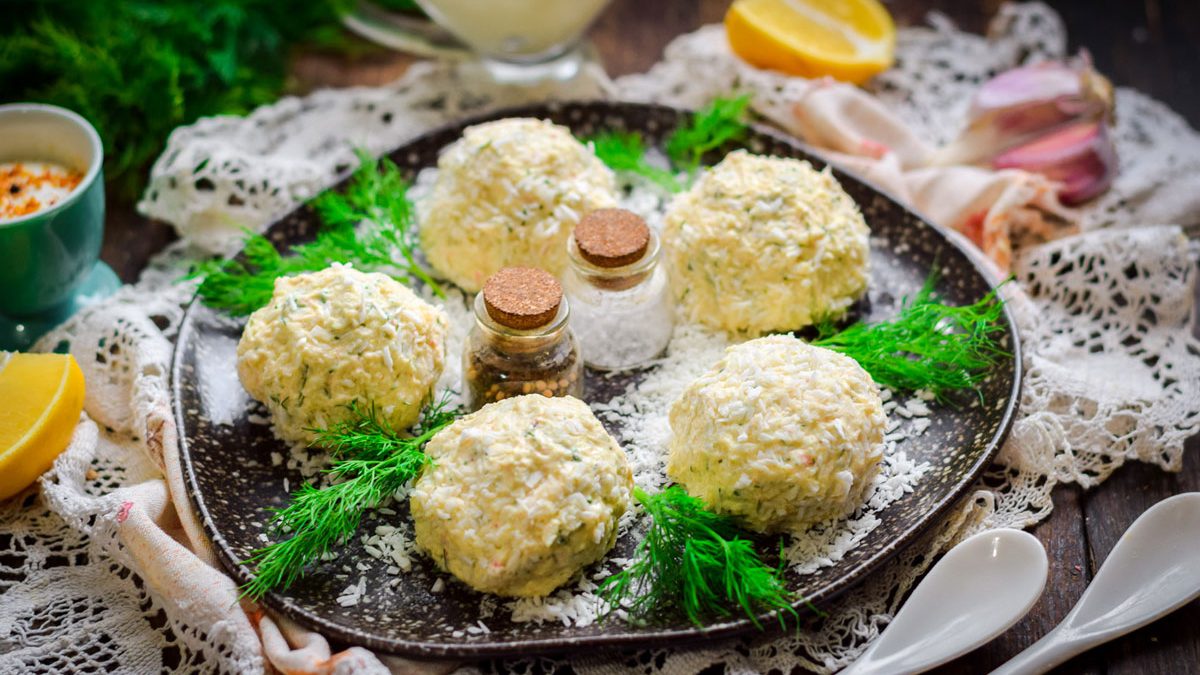 Cheese “Snowballs” – an incomparable snack on the festive table