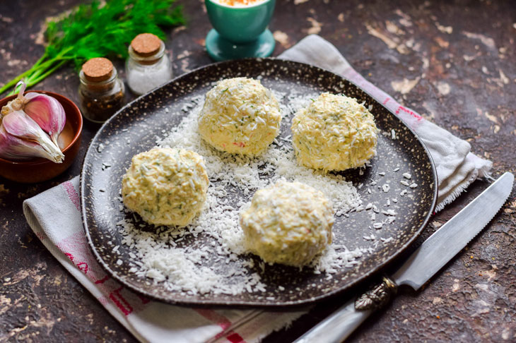 Cheese "Snowballs" - an incomparable snack on the festive table