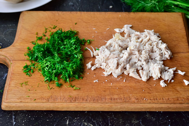 Raffaello chicken - a terrific appetizer on the festive table