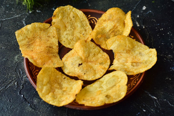 Snack on chips with cheese - looks original, is prepared quickly and simply