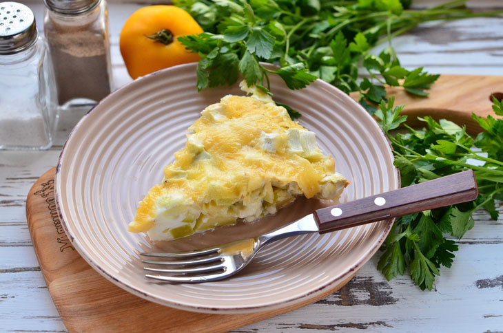 Zucchini casserole in the oven - tender and very tasty