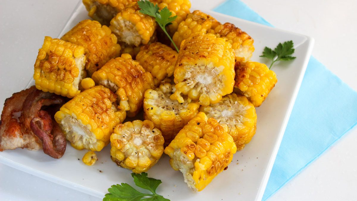 Fried Corn with Bacon – step by step recipe with photo