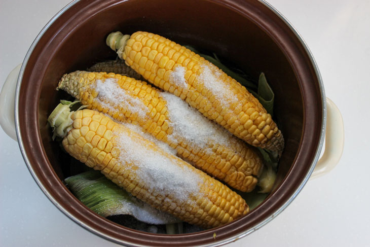 Fried Corn with Bacon - step by step recipe with photo