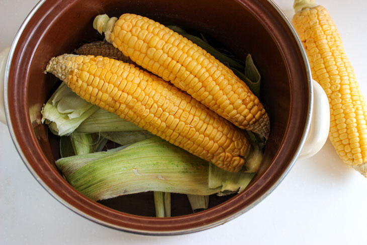 Fried Corn with Bacon - step by step recipe with photo