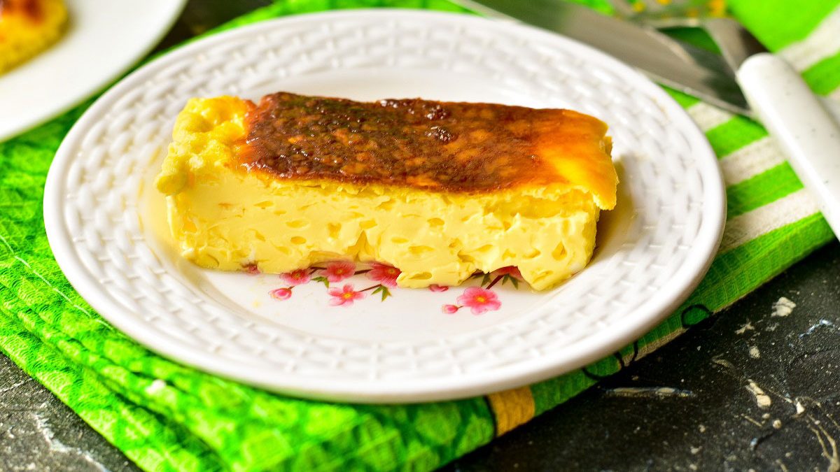Omelet according to the recipe as in kindergarten – lush and very tasty