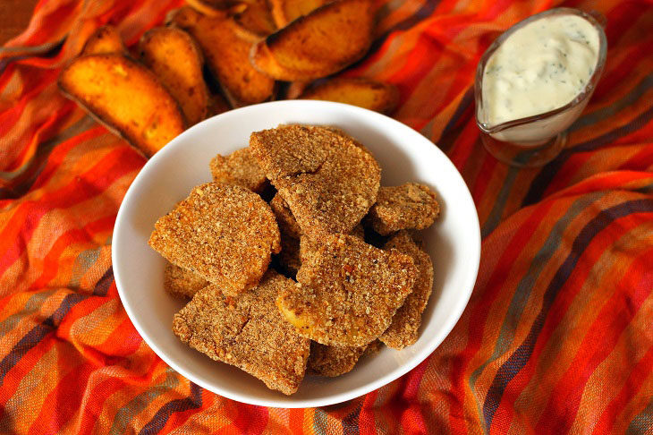 Baked potatoes in breadcrumbs - a very simple recipe