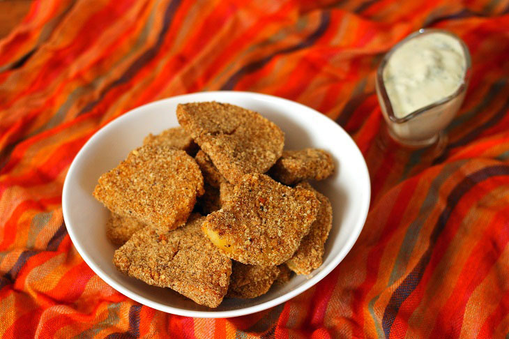 Baked potatoes in breadcrumbs - a very simple recipe