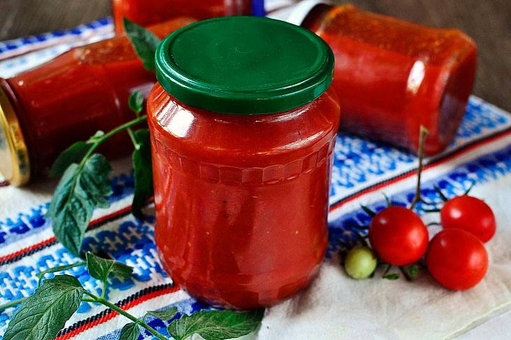 Ketchup with apples like in a store - a step by step recipe with a photo