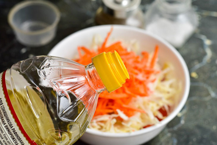 Salad "Panagyursky" with young cabbage - a delicious and easy recipe