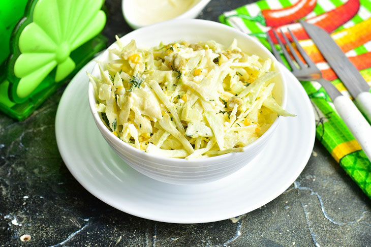 Salad "Gulistan" from young cabbage - a delicious spring recipe