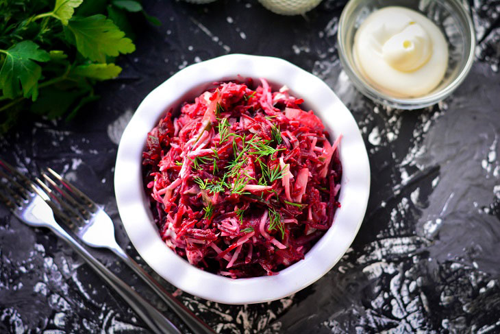 Beet salad "Agatha" - bright and very tasty