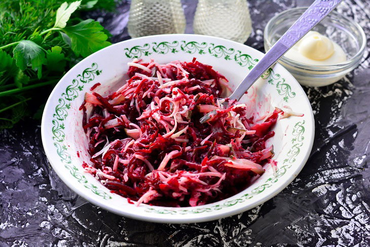 Beet salad "Agatha" - bright and very tasty