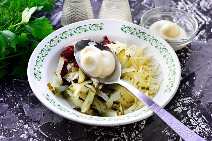 Beet salad "Agatha" - bright and very tasty