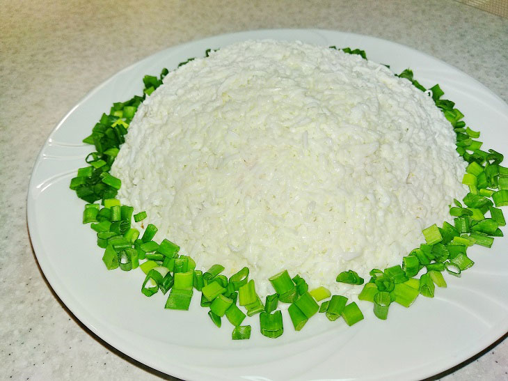 Spring salad "Crocuses" - festive and tasty