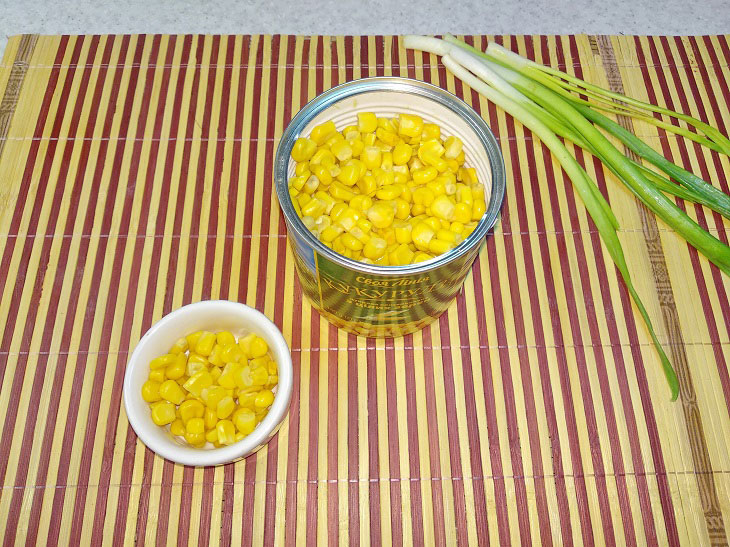 Spring salad "Crocuses" - festive and tasty