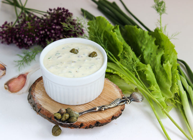 Homemade tartar sauce with mayonnaise. A quick recipe when guests are already on the doorstep!