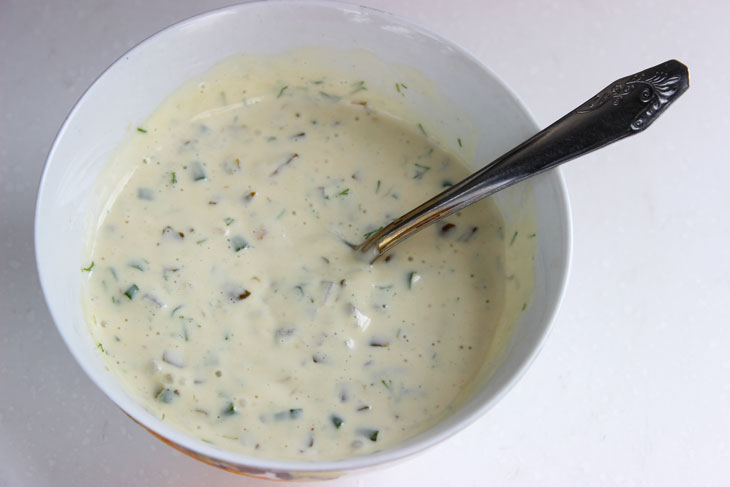 Homemade tartar sauce with mayonnaise. A quick recipe when guests are already on the doorstep!