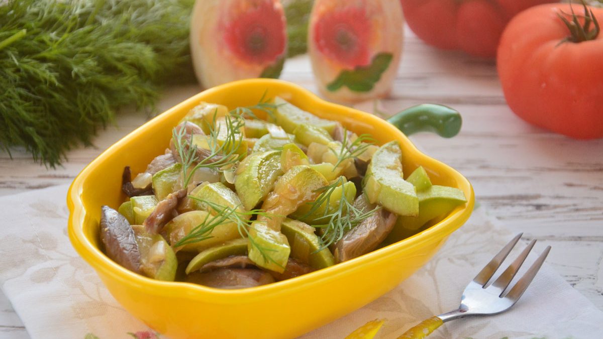 Zucchini with oyster mushrooms – a quick snack in 30 minutes!