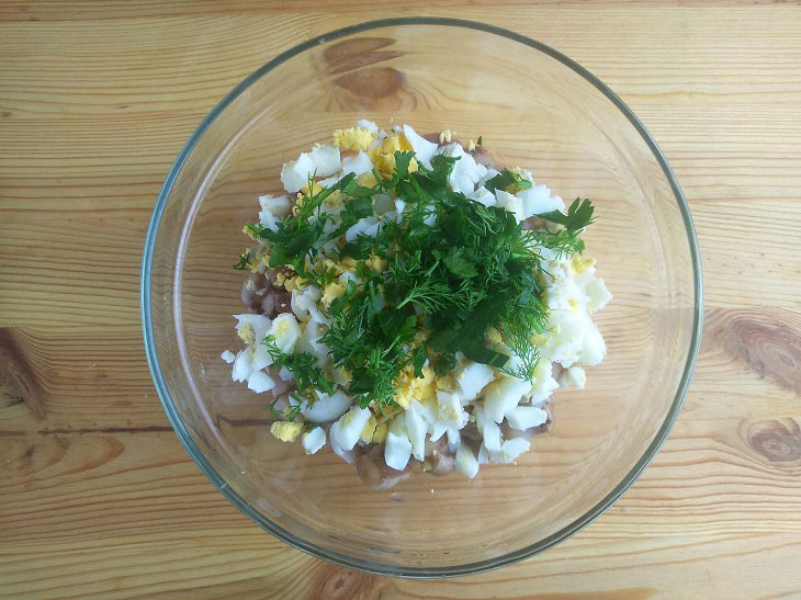 Male salad for February 23 - delicious and festive