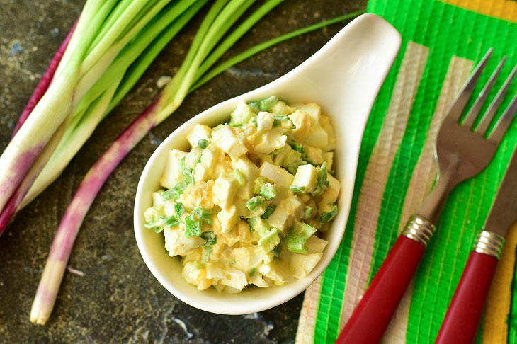 Salad "Cipollino" with green onions - healthy and tasty