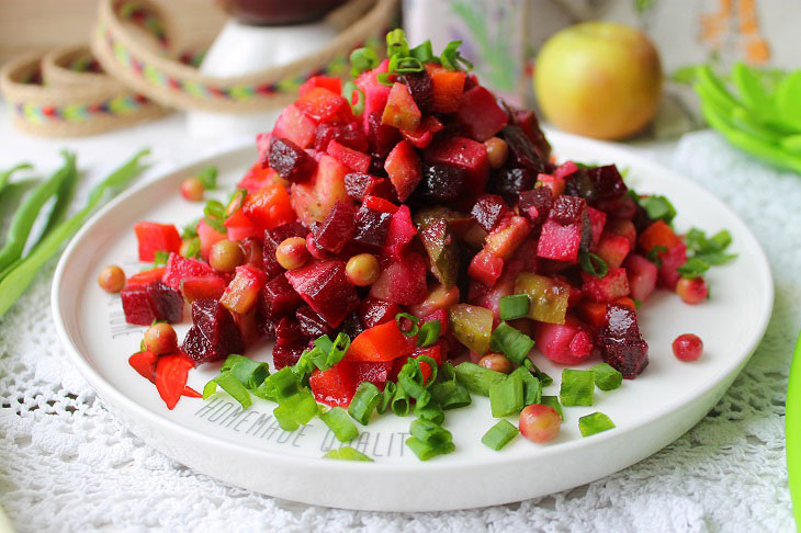 Vinaigrette "Objenie" - an interesting and unusual recipe