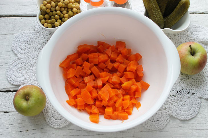 Vinaigrette "Objenie" - an interesting and unusual recipe