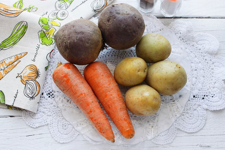 Vinaigrette "Objenie" - an interesting and unusual recipe