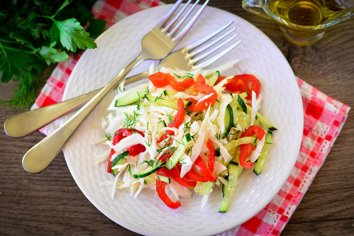 Salad "Monastic" from cabbage - a great recipe for a lenten menu