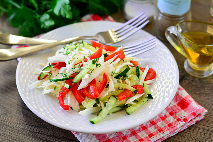 Salad "Monastic" from cabbage - a great recipe for a lenten menu