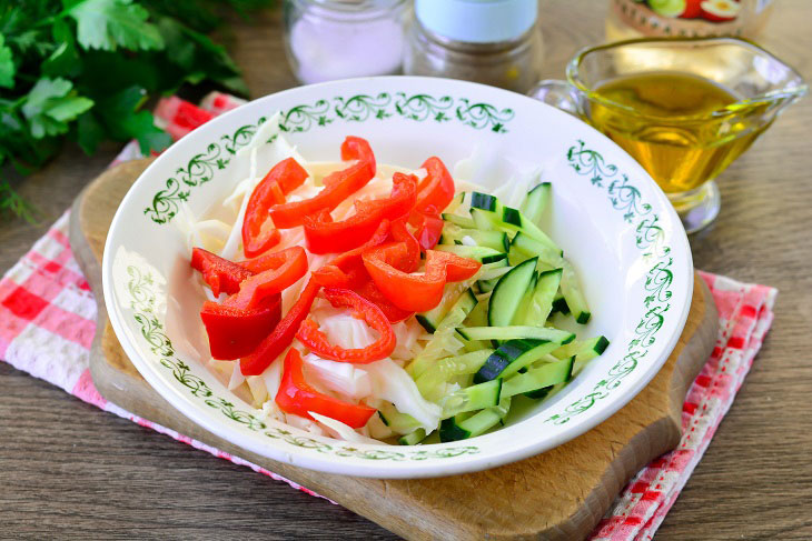 Salad "Monastic" from cabbage - a great recipe for a lenten menu