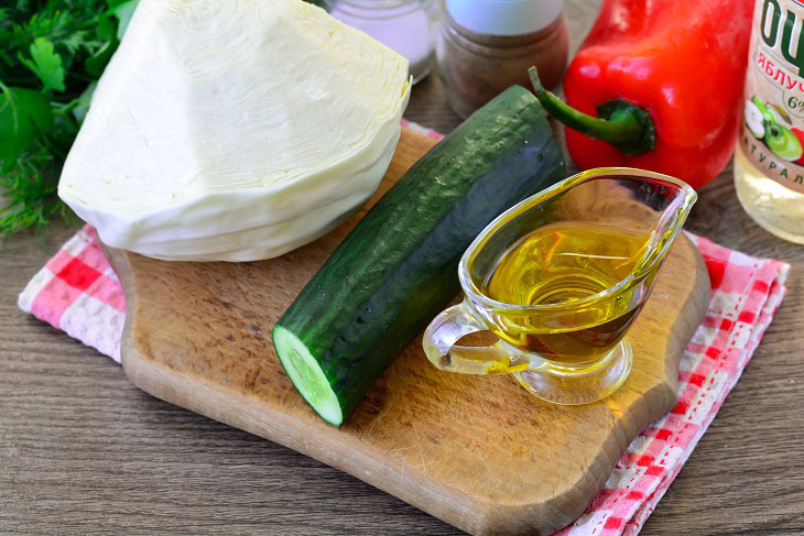 Salad "Monastic" from cabbage - a great recipe for a lenten menu