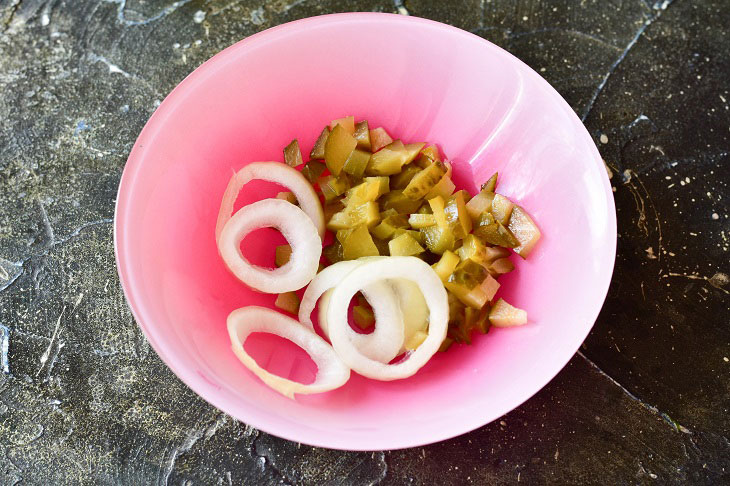 Salad "Miner" - a delicious and quick recipe