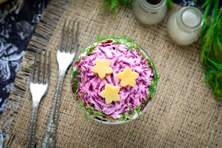 Stargazer salad - bright and juicy