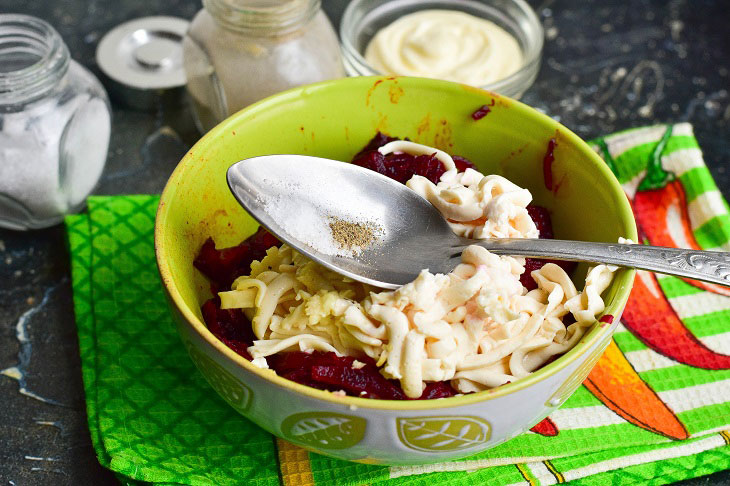 Salad "Friendship" with beets - healthy and tasty