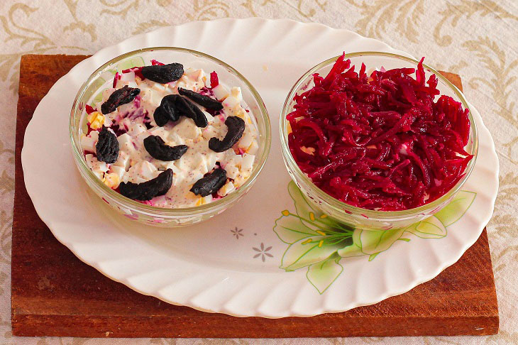 Salad "Count" with beets - tasty and spicy