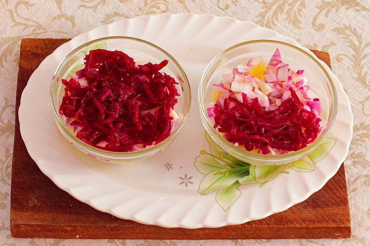 Salad "Count" with beets - tasty and spicy