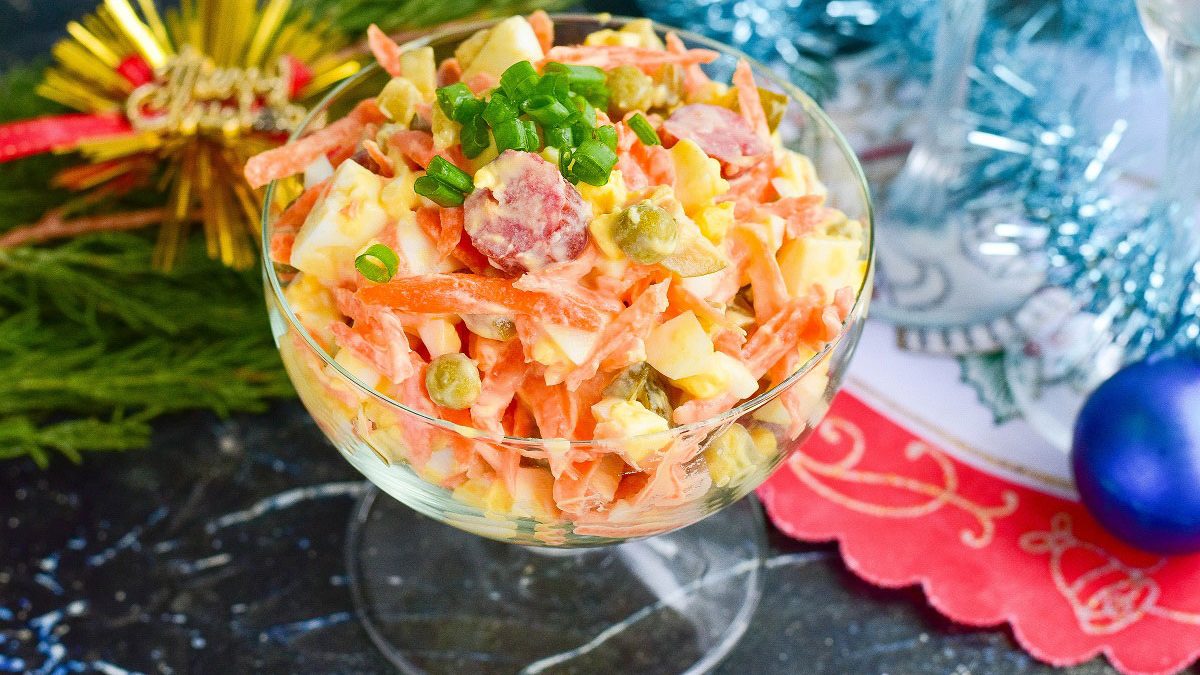 Salad “Friendly” – original and very tasty