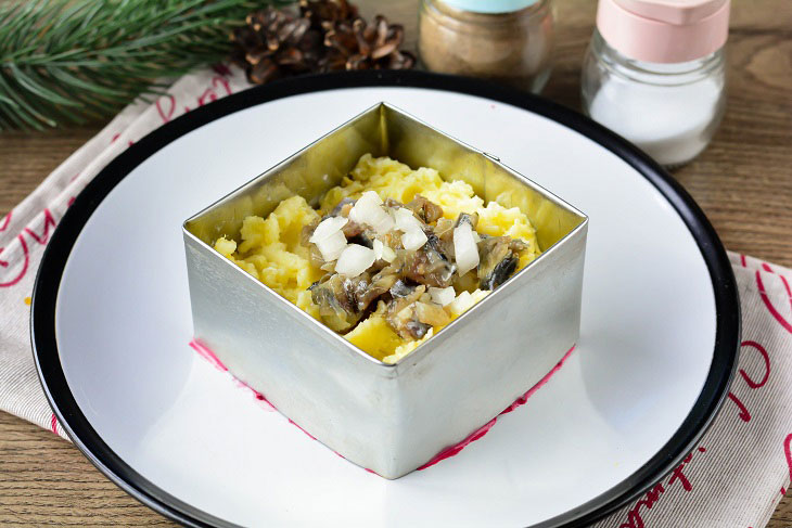 Salad "Air coat" - a chic dish on the festive table