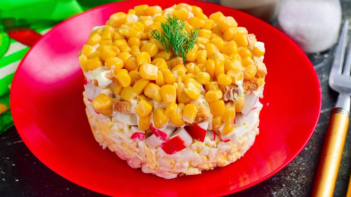 Crab salad “New” – an interesting recipe for the holiday