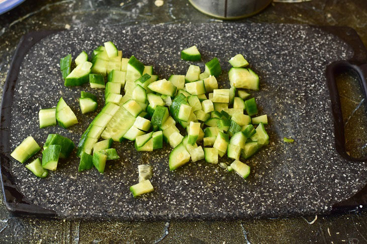 Crab salad in a new way - an interesting and tasty recipe